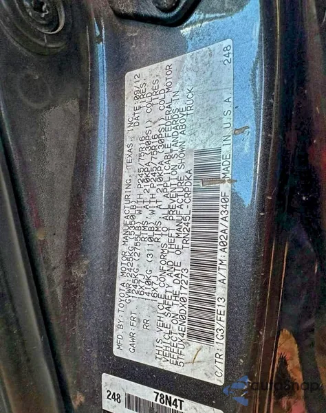 2013 Toyota Tacoma Access Cab из США, поврежденный, VIN 5TFUX4EN0DX017273